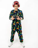 1 x Brand New NOROZE Men Boys Games Jumpsuit Onesie Unisex Kids Pajamas All in One Set Family Jumpsuit Gamer Loungewear Gifts for Women Girls 7-8 Years, Navy  - RRP €24.99