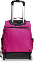 1 x RAW Customer Returns Invicta Bump School Trolley, Fuchsia, New Way, 2 in 1, Dual Use, with Shoulder Straps for Backpack Use, Double Compartment with PC Pocket, Bottle Holder Pocket, with Organizer, Maxi Capacity, School and Travel - RRP €115.9