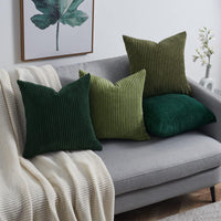 1 x RAW Customer Returns Topfinel cushion cover 50x50 dark green set of 4 corduroy cushion covers cushion cover decorative cushion cover sofa cushion decorative cushion decoration for sofa bedroom living room balcony children fluffy - RRP €29.99