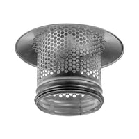 1 x RAW Customer Returns Round Roof Rain Cap, HVAC Vent, Galvanized Steel, All Weather Rain Cap, Roof Top, Round Roof Vent with Rubber Seal for Perfect Insulation, Vent Cover 15cm  - RRP €32.22