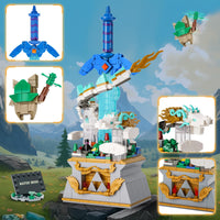 1 x RAW Customer Returns Sillbird Master Sword Construction Kit with Dragon, Hyrule Collection Display Model for Game Fans, Luminous Clamp Building Blocks Master Sword, Ideas Gifts for Children Ages 8 and Up 684 Pieces  - RRP €39.99