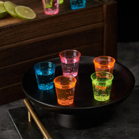 1 x RAW Customer Returns MATANA 300 colorful plastic shot glasses, 3cl - plastic shot glasses, neon shot glasses, shot cups, schnapps cups, plastic cups - party accessories - sturdy reusable - RRP €21.99