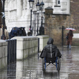 1 x RAW Customer Returns Bramble - Universal wheelchair poncho for rain wind protection - Rain cape for wheelchair users - Robust waterproof - RRP €25.99