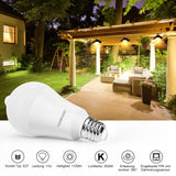 1 x RAW Customer Returns Torkase light bulb with motion detector, 13W E27 LED light bulb replaces 100W, 3000K warm white 1100LM LED lamp with motion detector for stairs, toilets, garden, balcony, garage, set of 2 - RRP €17.14