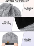 3 x Brand New URATOT 4 Pack Winter Knitted Set Thick Knitted Hat Scarf Gloves Ear Warmers for Men or Women - RRP €63.51