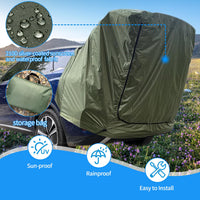 1 x RAW Customer Returns TAZZOR rear tent for car with mosquito net, windproof, sun protection and waterproof - car tent tailgate, car awning for SUV, car awning for camping and outdoor adventures khaki  - RRP €58.93