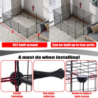 1 x Brand New Outdoor enclosure rabbit run grid running cage wire enclosure Single Elements of This cage System  - RRP €17.14