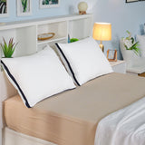 1 x RAW Customer Returns Utopia Bedding Pillows 2 Units , 40 x 70 cm Microfiber Fabric with 3D Polyester Filling, Breathable and Soft Navy Blue  - RRP €23.8