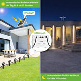 1 x RAW Customer Returns Left solar lamps for outdoors solar spotlights 6 pieces with remote control solar garden light IP66 waterproof dimmable with timing memory function with ground spike solar lights for garden shrubs trees - RRP €57.47