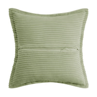 1 x RAW Customer Returns MIULEE Corduroy Cushion Cover Soft Cushion Cover Decorative Sofa Cushions Square Throw Pillows Modern Decorative Pillowcase Striped Pillowcases for Living Room Bedroom 2 Pieces 40 x 40 cm, Bean Green - RRP €15.12