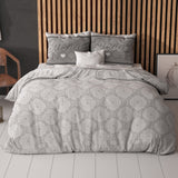 1 x RAW Customer Returns 4-piece bed linen 135cm x 200cm 4-piece brown - stripes - soft non-iron duvet covers with zip - bed linen set with 2 pillowcases 80cm x 80cm - RRP €40.28