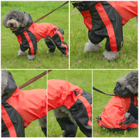 30 x Brand New Waterproof Dog Rain Coat, Waterproof Rain Jacket, Dog Safety Vest, Rain Protection for Large Medium Small Dogs, XS, Red - RRP €635.1