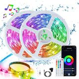 1 x RAW Customer Returns CILIENG Waterproof LED strip 20M, IP65 waterproof RGB multi-colored LED self-adhesive light strip 16 million colors, sync with music, LED strip with remote control and APP, ideal for Halloween decoration - RRP €35.24