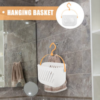 2 x Brand New Baskets With Hooks STOBAZA Shower Basket with Hooks, Hanging Shower Baskets, Shower Caddy, Polypropylene Multifunctional Basket, for Bathroom, Dorm, Kitchen. - RRP €38.98