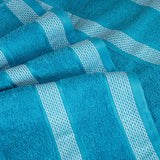 1 x RAW Customer Returns CASA COPENHAGEN Solitaire Towel Designed in Denmark 600 gsm Hotel Spa, Kitchen Bath Egyptian Cotton 6 Piece Set - 2 Bath Towels, 2 Hand Towels, 2 Washcloths - TEAL - RRP €44.26