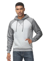 1 x Brand New YuKaiChen Men s Pullover Hoodie Patchwork Sweatshirt Casual Raglan Sleeve Hoodie with Pockets XXL Deep Grey - RRP €18.14