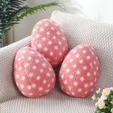 7 x Brand New Namalu 3 Egg Plush Pillows 25 cm Egg Shaped Cushions with White Polka Dots Decorative Pillows for Sofa Decorative Cushions Decoration for Children s and Baby s Room Pink  - RRP €188.93