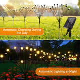 1 x RAW Customer Returns Acxilexy 6 Pieces Solar Firefly Lights for Garden, 48 LEDs Solar Lights with 8 Modes, Outdoor Solar Firefly Light, Remote Control, IP65 Waterproof, Solar Fireflies for Lawn Balcony Landscape - RRP €27.99