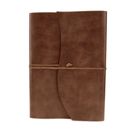 1 x RAW Customer Returns Tivoli A4 Diary Notebook in Recycled Leather, Handmade by Tuscan Artisans, Includes Gift Box, A4 21x30 cm Light Brown - RRP €50.0