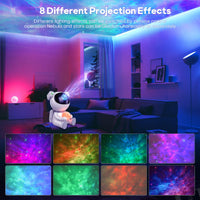 1 x RAW Customer Returns Astronaut starry sky projector, LED night light starry sky with remote control 360 rotation 16 modes Galaxy light projector for children adults bedroom room decoration party ambience - RRP €33.71