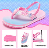 1 x RAW Customer Returns IceUnicorn Toe Separator Children s Flip Flop Boys Girls Sandals Summer Beach Sling Back Pink, 32 33EU  - RRP €20.02