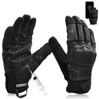 1 x RAW Customer Returns Intra-FIT Needlestick Protection Cut Resistant Touchscreen Gloves - Tactical High Performance Cut Protection Screen Touch, ANSI A9, EN388, ASTM F2878-10 Puncture Level 5, Police, Army Gloves - RRP €46.38