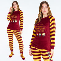 1 x RAW Customer Returns Harry Potter Women s Long Pajamas with Socks Fleece Pajama Set Leisure Suit Women s Cozy Red Yellow, M  - RRP €34.25