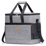 1 x RAW Customer Returns Lifewit 40L Cooler Bag Large Foldable Cooler Basket Cooler Box Insulated Bag Thermal Bag Picnic Bag for Food Transport, Cooler Box for Camping Beach BBQ Picnic Hiking Shopping, Gray - RRP €39.98