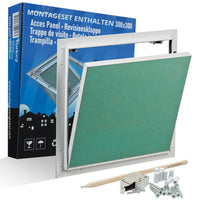 1 x RAW Customer Returns Inspection flap 30x30cm with seal - Invisible inspection door 300x300mm Paint-ready door Drywall plasterboard 12.5mm Maintenance flap aluminum frame Maintenance opening - RRP €43.95