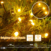 1 x RAW Customer Returns Fairy Lights Outdoor Christmas Tree - 40M 400 LED Christmas Lights Indoor Fairy Lights Outdoor Power IP44 Waterproof 8 Modes Timer for Outdoor Christmas Garden Balcony Party Room Decoration Warm White - RRP €19.81