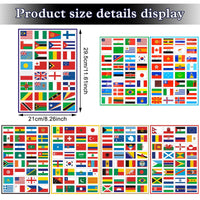 1 x Brand New SPERMUOY country flags stickers world flag, 224Pcs country flags flag set face stickers Olympic flags stickers, mini stickers world flag for model making bicycle car motorcycle decoration - RRP €20.4