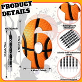 1 x Brand New Photect 11 Pieces Basketball Birthday Candles Number 5-9 Cake Candles Number Candle Cupcake Topper Basketball Cake Decoration for Birthday Cake Children Boy Girl Sports Party Supplies Number 6  - RRP €20.4