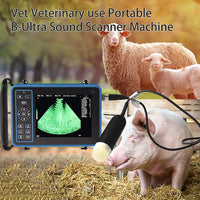 1 x RAW Customer Returns GOYOJO Veterinary Ultrasound Scanner, Vet Portable B-Ultra Sound Scanner Machine Farm Animals Pet With 3.5MHz Convex Probe 8 Color Patches For Sheep, Dogs, Cats And For Pregnancy Test - RRP €704.87