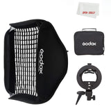 1 x RAW Customer Returns GODOX Bowen Mount S-Type Bracket, S-Type 80x80cm 32x32in Folding Storage softbox with Honeycomb Grid Carry Bag for Outdoor Shooting Creative Shooting S-Type 80X80  - RRP €58.99