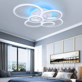 1 x RAW Customer Returns STCH LED Ceiling Light, 80W Bedroom Ceiling Light with Remote Control Round Dimmable Ceiling Lamp, Modern Living Room Chandelier Ceiling Lighting for Bedroom Hallway Kitchen Dining Room Bedroom - RRP €134.76