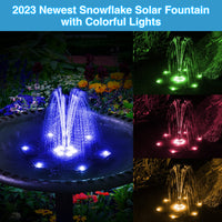 1 x RAW Customer Returns SZMP 2024 NEW Solar fountain for outdoors, 3.5W LED lights solar fountain pond pump with 8 DIY effects, 2000mAh battery, solar floating fountain pump for garden, bird bath, pond, fish tank - RRP €32.26