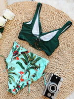 1 x RAW Customer Returns HYSENM Women s Two-Piece Swimsuit Women s Swimsuit Women s Swimsuit Sexy Women s Bikini Women s High Waist Swimsuit Women s Swimsuits Curvy Women s Top Beach Pool Summer, Green XL - RRP €35.99