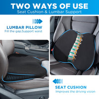 1 x RAW Customer Returns Qutool wedge cushion car memory foam seat cushion car seat cushion driver s seat chair seat cushion wedge cushion chair seat cushion car ergonomic seat cushion for office chair, car and truck - RRP €33.74