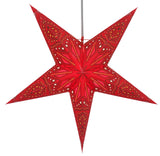 1 x RAW Customer Returns GURU SHOP Foldable Advent Illuminated Paper Star, Christmas Star 60 cm - Dadari Red, Star Window Decoration - RRP €13.51