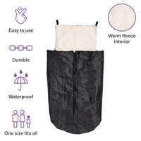 1 x RAW Customer Returns Bramble - Fleece Lined Wheelchair Leg Covers with Interior Pocket - Solid, Warm and Waterproof - RRP €35.28