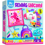 1 x RAW Customer Returns KRAFUN My First Sewing Unicorn Beginner Arts Crafts, Make 5 Cute Projects with Plush, Pillow, Mobile, Keychain and Bag, Instructions and Felt - RRP €27.99