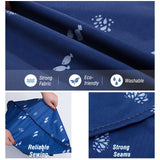 6 x Brand New Garment Bag 3 Pieces 3M 60x90cm Oxford Cloth Garment Cover Suit Case with Large Window for Jacket Coat Suit Dark Blue Pattern  - RRP €71.94