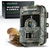 1 x RAW Customer Returns Leia-Sophie wildlife camera - 24MP hunting camera with motion detector night vision - wildlife camera waterproof IP66-0.6s fast trigger speed - incl. camera strap - for TF cards up to 32GB, 1080p - RRP €40.33