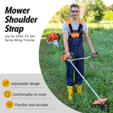 1 x RAW Customer Returns YOUSHARES Shoulder Strap Straps Double Shoulder Strap Grass Trimmer Cutter Lawn Mower Trimmer Shoulder Strap For Stihl FS Brush Cutter Brushcutter Orange  - RRP €13.99