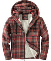 2 x Brand New SwissWell Men s Shirt Jacket Thick Plaid Flannel Jacket Plush Lining Leisure Lined Lumberjack Shirt Men Fleece Hoodie Winter Jacket with Pockets - RRP €98.8