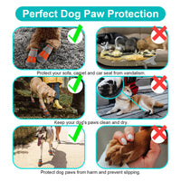 8 x Brand New Pollen Dog Shoes Paw Protection Anti-Slip Sole, Pack of 4 Breathable Dog Boots with Reflective Straps, Shoes for Dogs, Velcro Snow Shoes for Dogs Outdoor Sports - RRP €144.48