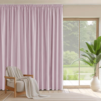 1 x RAW Customer Returns PONY DANCE Children s room curtains for large windows opaque curtains with ruffle tape set of 1 H 245 x W 300 cm thermal curtain cold protection ruffle tape children s curtains girls, light pink - RRP €44.95