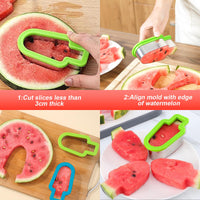 48 x Brand New Vibbang 2 Pack Watermelon Cutter, Melon Cutter Stainless Steel, Melon Cutter, Popsicle Shape Melon Fruit Cutter, Watermelon Knife for Cantaloupe, Papaya, Dragon Fruit - RRP €337.92