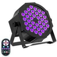 2 x RAW Customer Returns Blacklight Stage Light for Party, 36 LEDS Blacklight Spotlight for Disco, Blacklight Party Light for Halloween Decoration, Blacklight Lamp Suit for Indoor, Outdoor, Wedding 1 Pack  - RRP €74.6