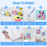 7 x Brand New GHHKUD Paint by Numbers for Children Adults, 4 Pieces Paint by Numbers for Children Ages 5-6-7-9-10, Cartoon Anime Paint by Numbers with Brushes Acrylic Pigment, Gift for Girls and Boys - RRP €142.8